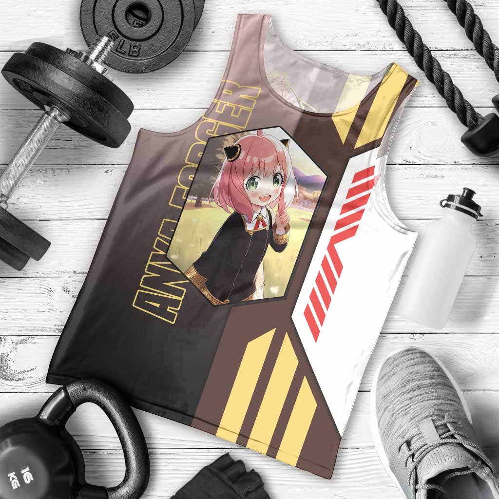 Anya Forger from Spy x Family Men Tank Top with Cute Pose and Character Design - The Mazicc