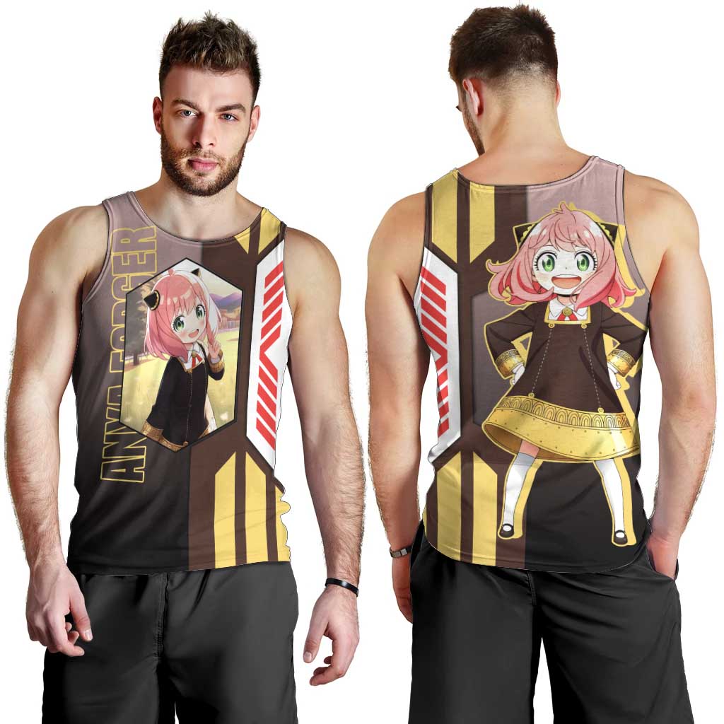 Anya Forger from Spy x Family Men Tank Top with Cute Pose and Character Design - The Mazicc