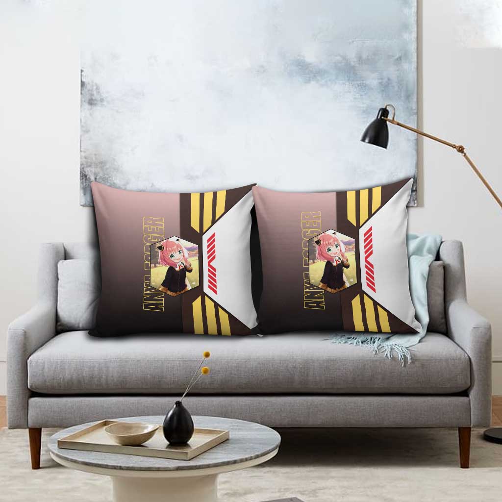 Anya Forger from Spy x Family Pillow Cover with Cute Pose and Character Design - The Mazicc