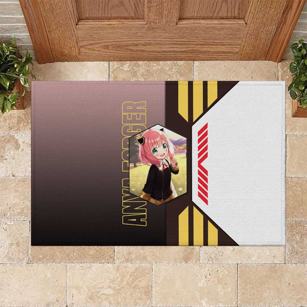 Anya Forger from Spy x Family Rubber Doormat with Cute Pose and Character Design - The Mazicc