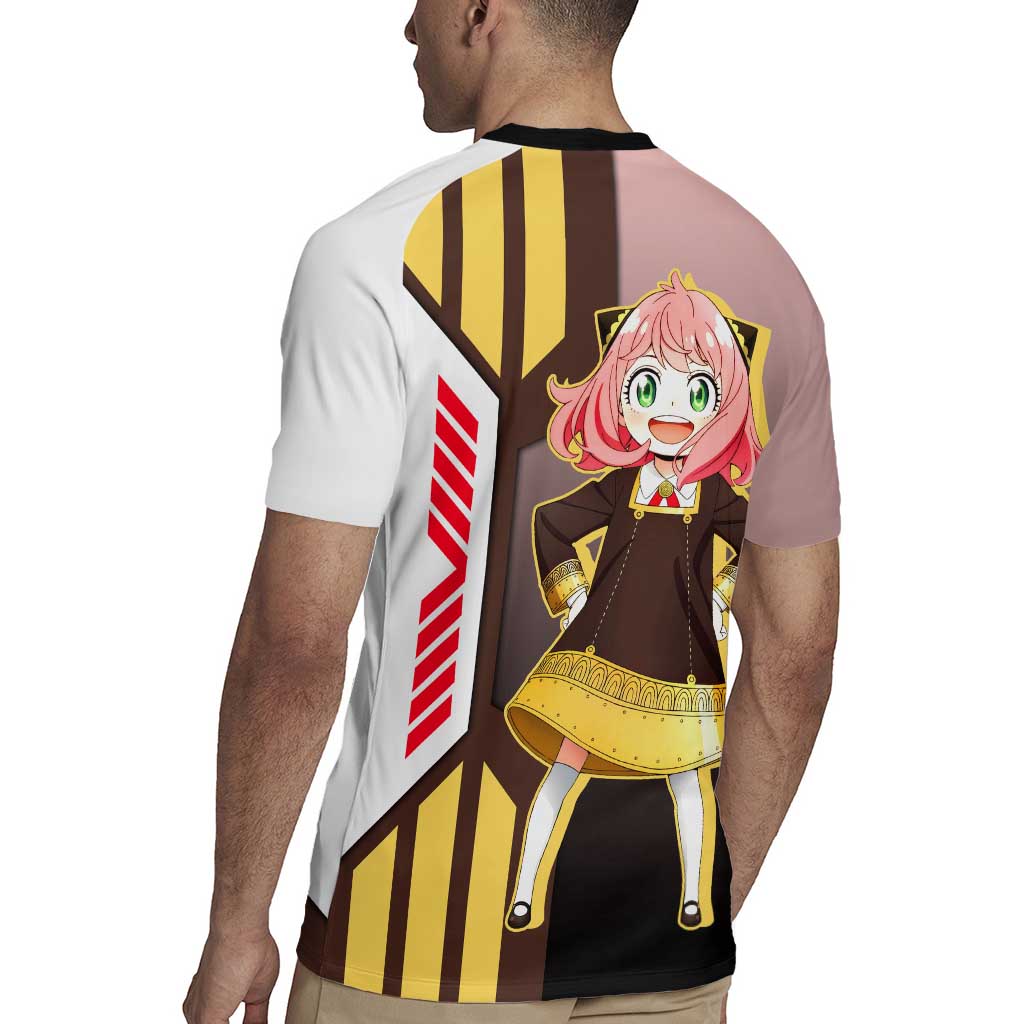 Anya Forger from Spy x Family Rugby Jersey with Cute Pose and Character Design - The Mazicc