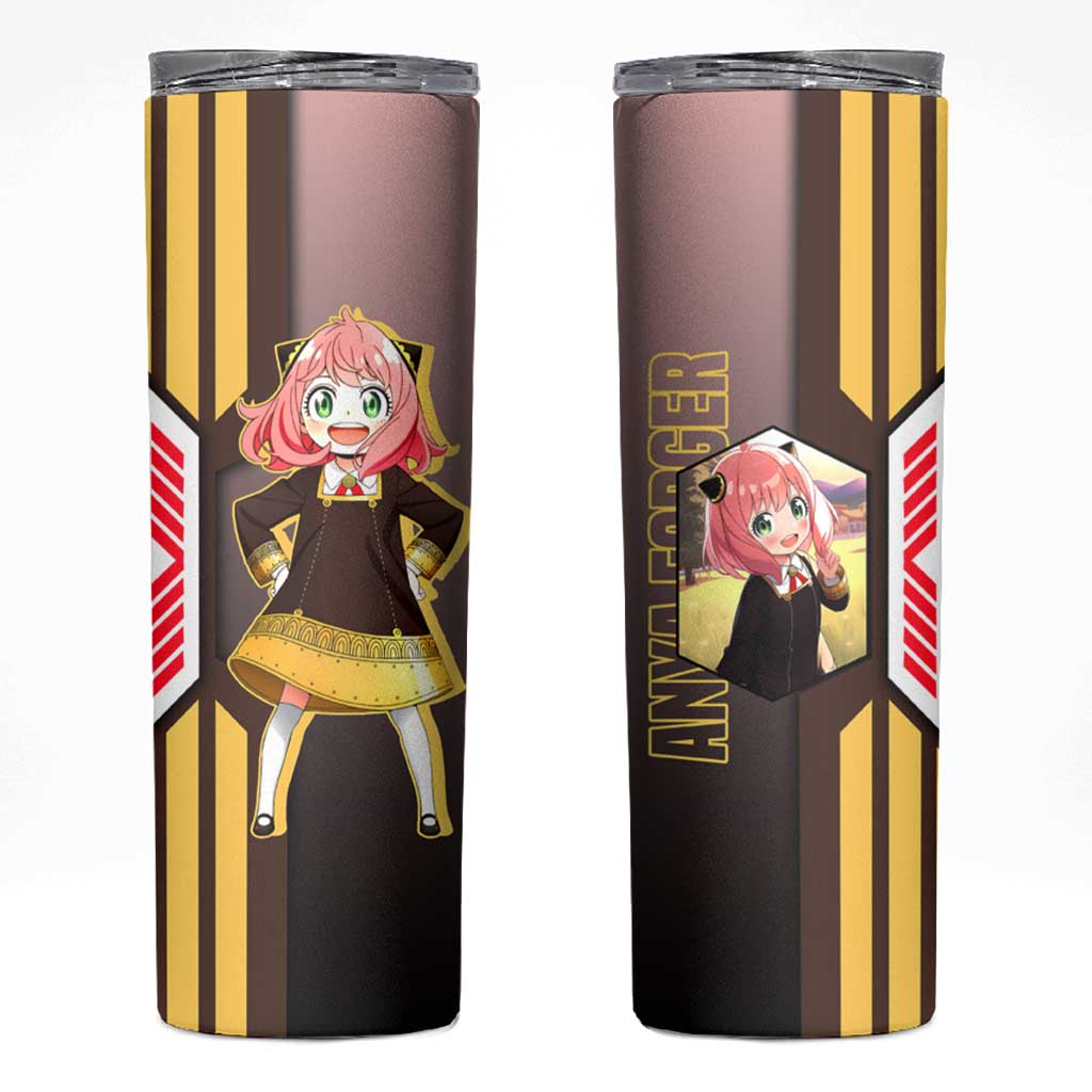 Anya Forger from Spy x Family Skinny Tumbler with Cute Pose and Character Design - The Mazicc