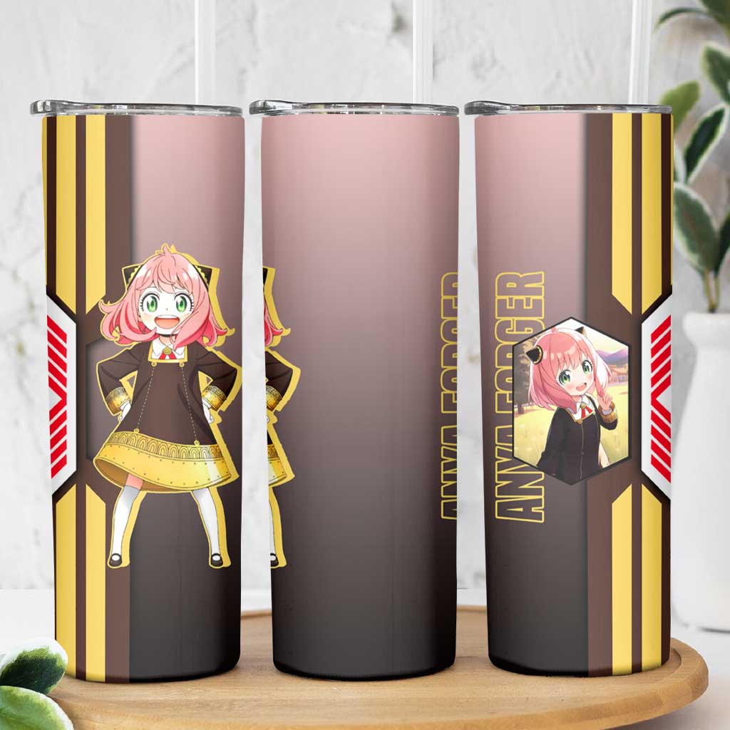 Anya Forger from Spy x Family Skinny Tumbler with Cute Pose and Character Design - The Mazicc