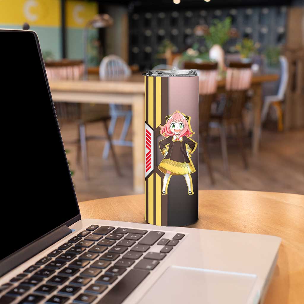 Anya Forger from Spy x Family Skinny Tumbler with Cute Pose and Character Design - The Mazicc