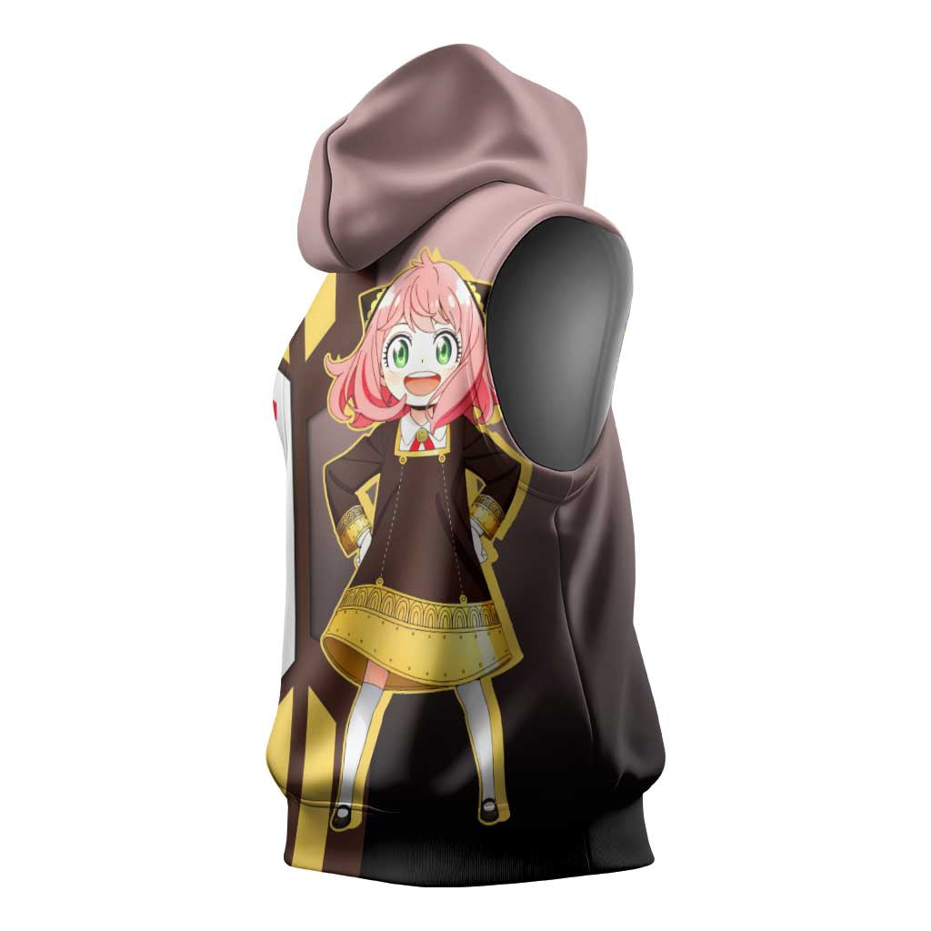 Anya Forger from Spy x Family Sleeveless Hoodie with Cute Pose and Character Design - The Mazicc