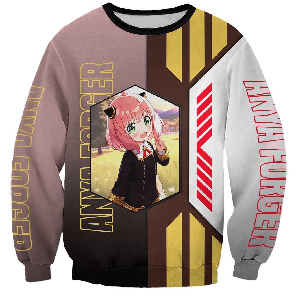 Anya Forger from Spy x Family Sweatshirt with Cute Pose and Character Design - The Mazicc