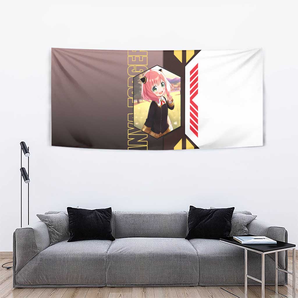 Anya Forger from Spy x Family Tapestry with Cute Pose and Character Design - The Mazicc