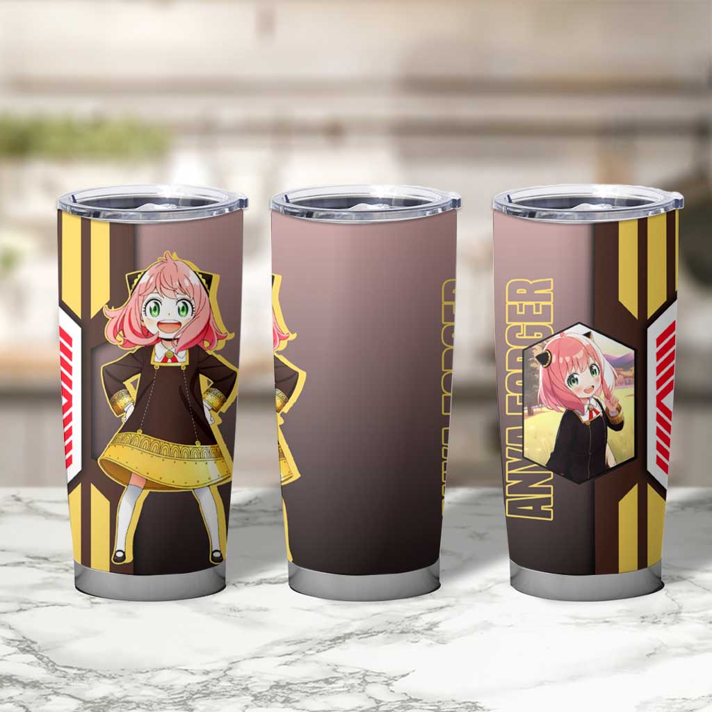 Anya Forger from Spy x Family Tumbler Cup with Cute Pose and Character Design - The Mazicc