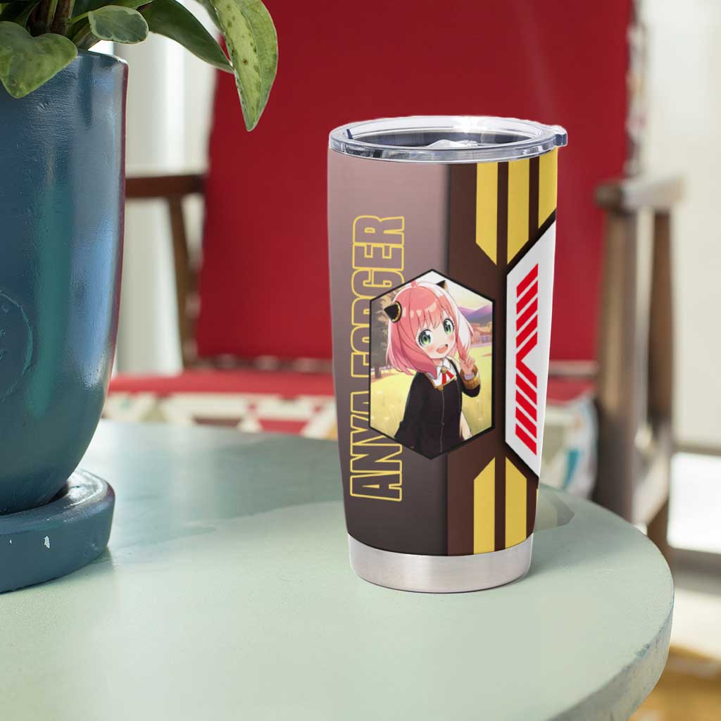 Anya Forger from Spy x Family Tumbler Cup with Cute Pose and Character Design - The Mazicc