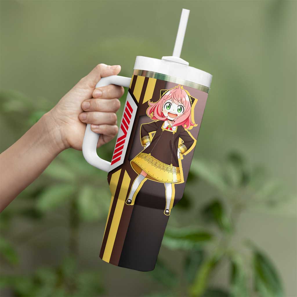 Anya Forger from Spy x Family Tumbler With Handle with Cute Pose and Character Design - The Mazicc