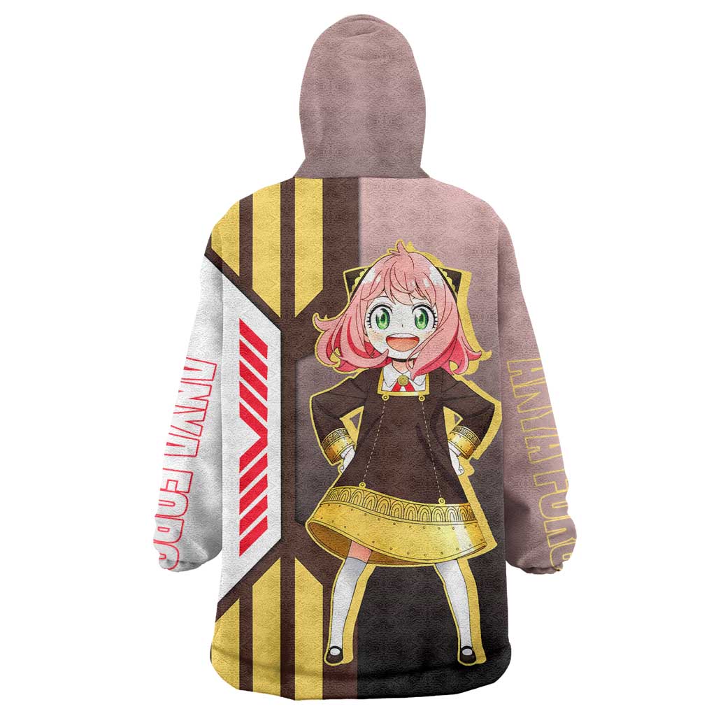 Anya Forger from Spy x Family Wearable Blanket Hoodie with Cute Pose and Character Design - The Mazicc