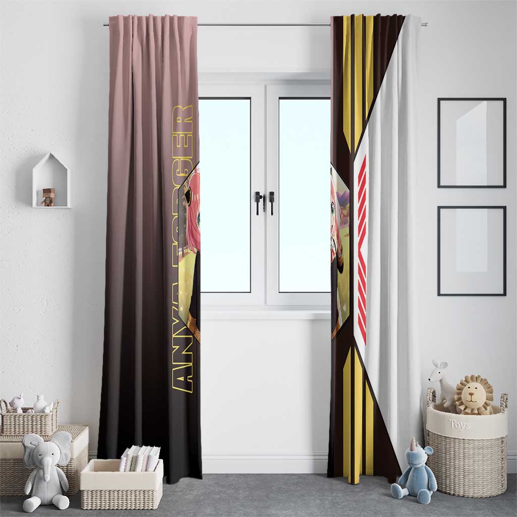 Anya Forger from Spy x Family Window Curtain with Cute Pose and Character Design - The Mazicc