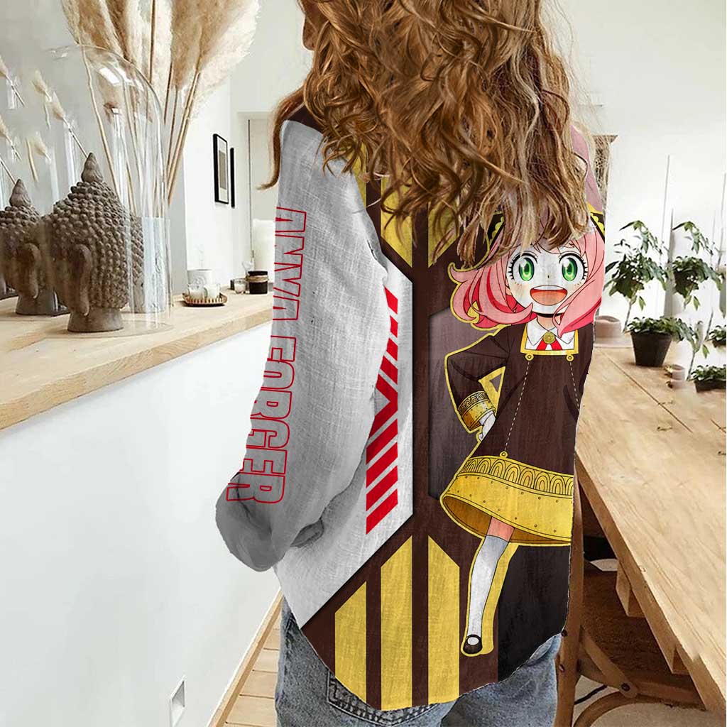 Anya Forger from Spy x Family Women Casual Shirt with Cute Pose and Character Design - The Mazicc