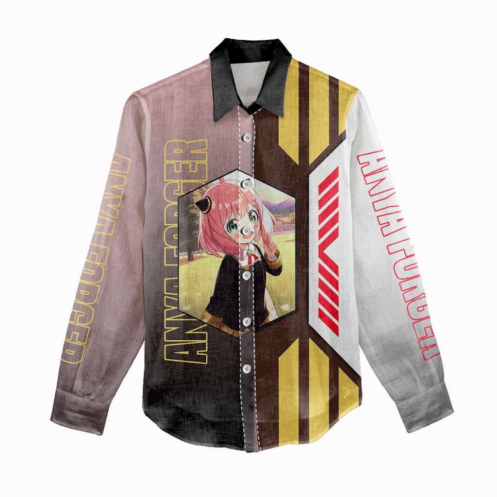 Anya Forger from Spy x Family Women Casual Shirt with Cute Pose and Character Design - The Mazicc