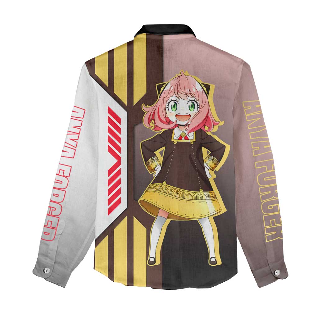 Anya Forger from Spy x Family Women Casual Shirt with Cute Pose and Character Design - The Mazicc