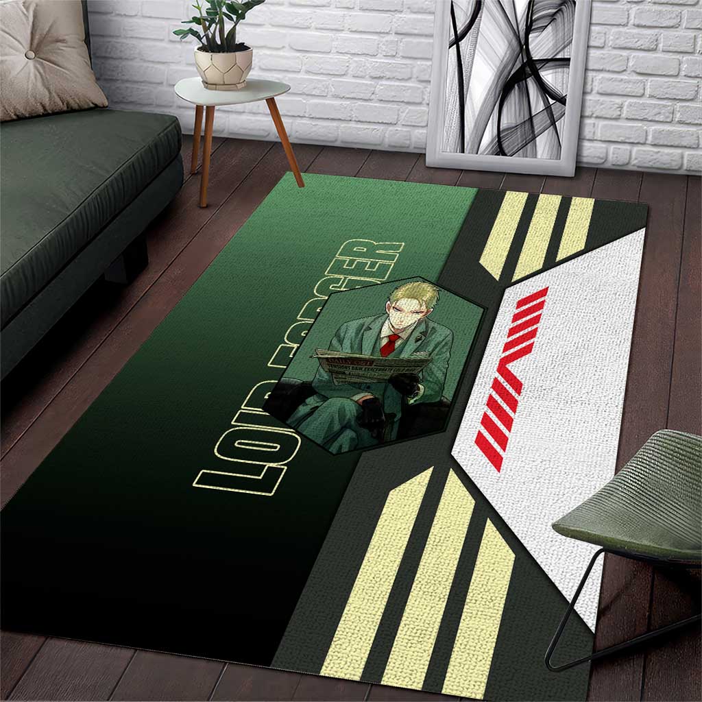 Loid Forger from Spy x Family Area Rug with Cool Posing and Character Design - The Mazicc