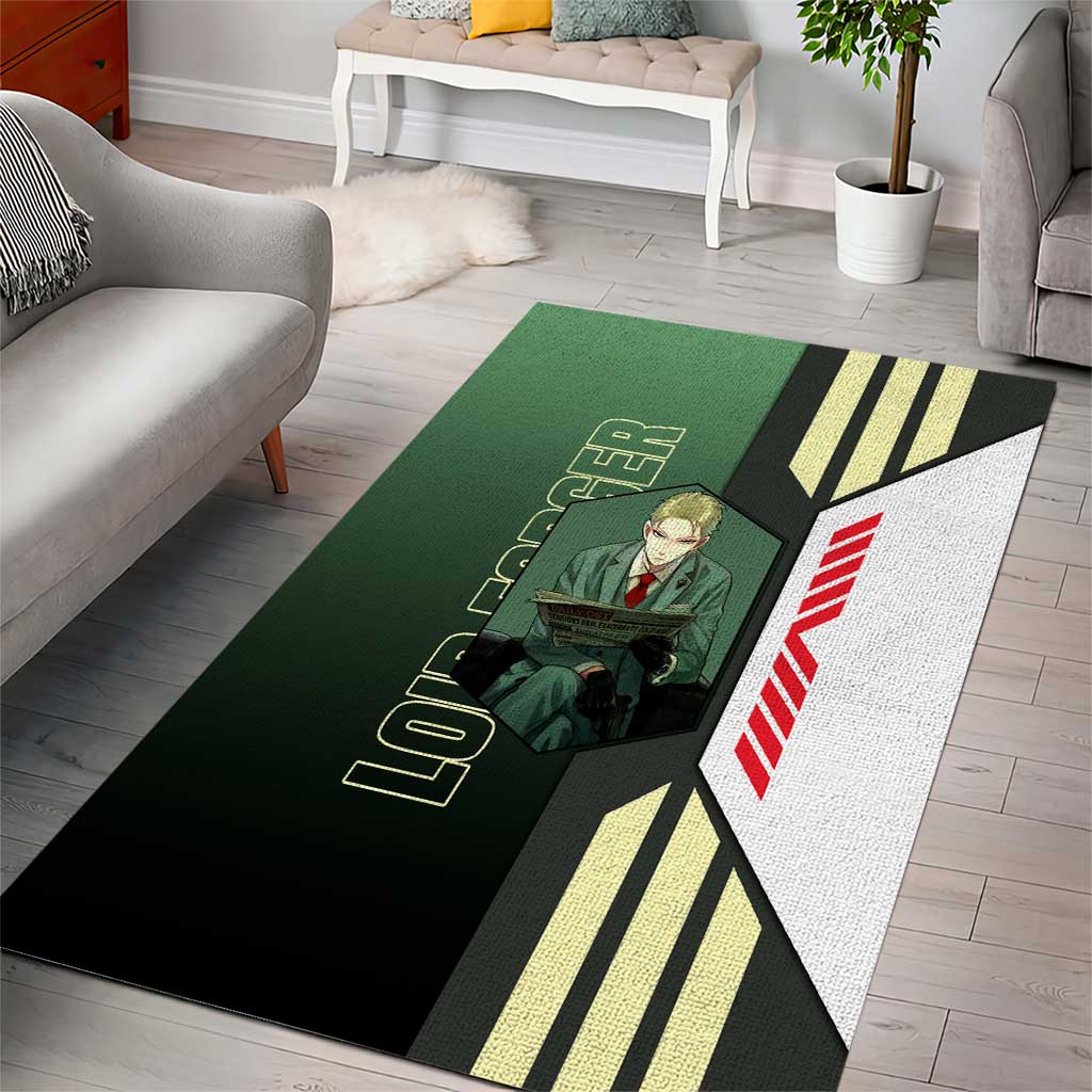 Loid Forger from Spy x Family Area Rug with Cool Posing and Character Design - The Mazicc