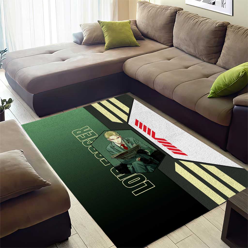 Loid Forger from Spy x Family Area Rug with Cool Posing and Character Design - The Mazicc