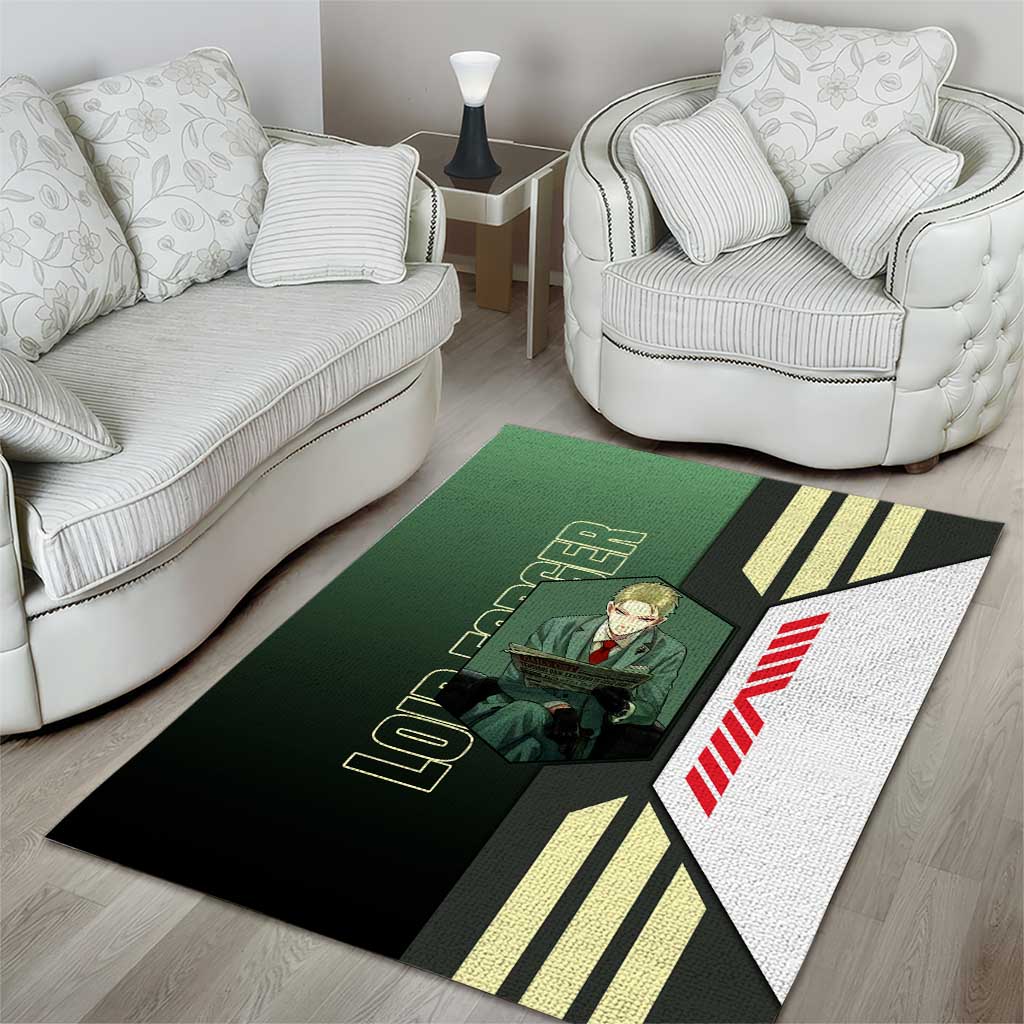 Loid Forger from Spy x Family Area Rug with Cool Posing and Character Design - The Mazicc