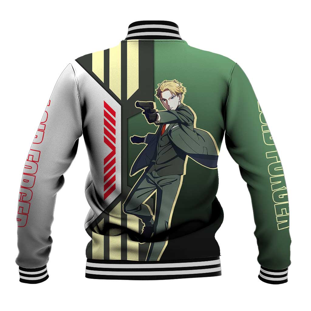 Loid Forger from Spy x Family Baseball Jacket with Cool Posing and Character Design - The Mazicc