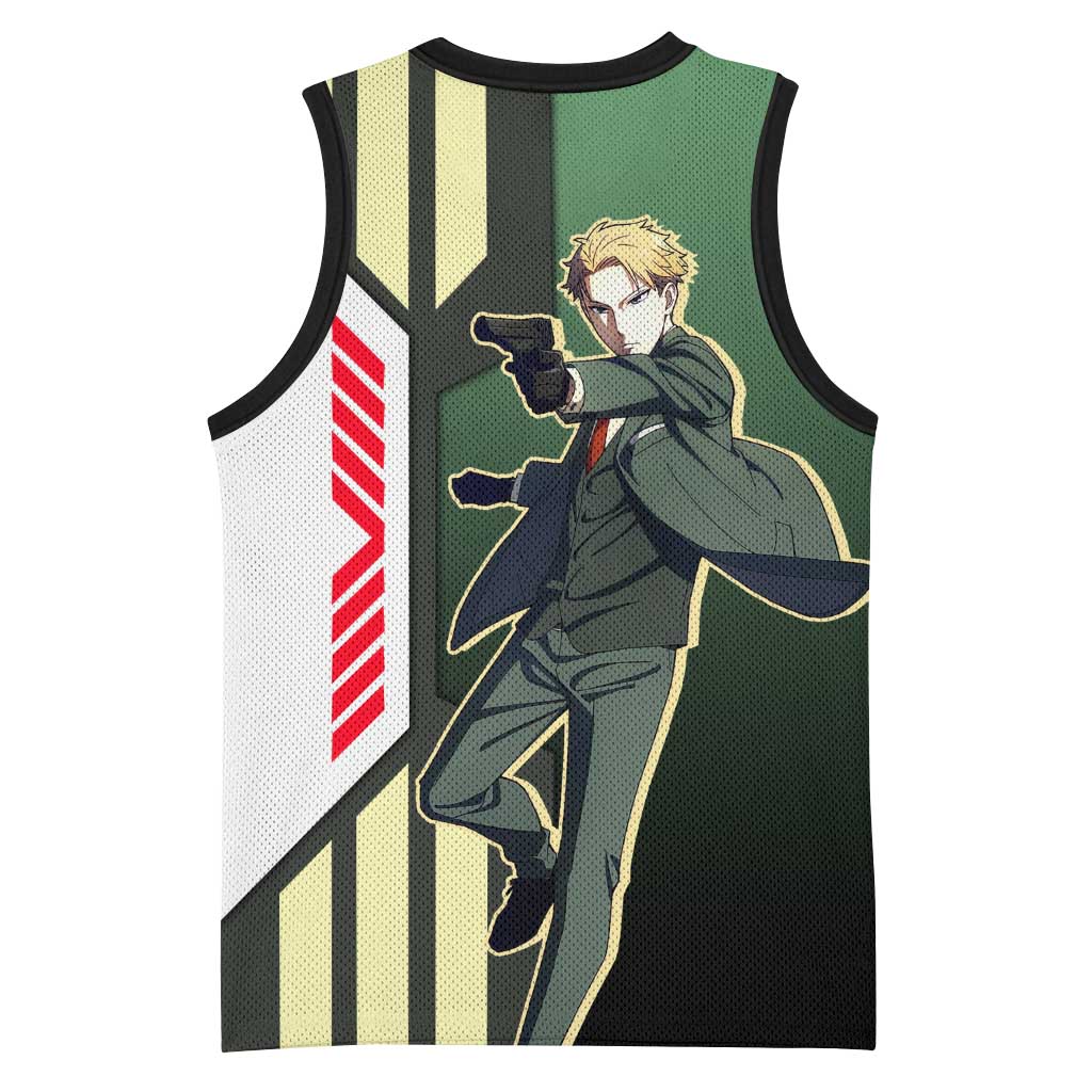 Loid Forger from Spy x Family Basketball Jersey with Cool Posing and Character Design - The Mazicc