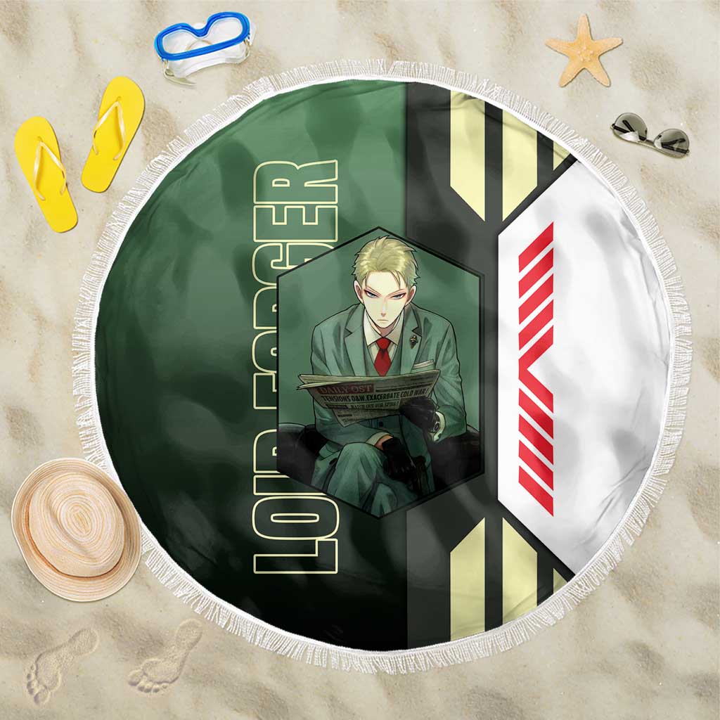 Loid Forger from Spy x Family Beach Blanket with Cool Posing and Character Design - The Mazicc