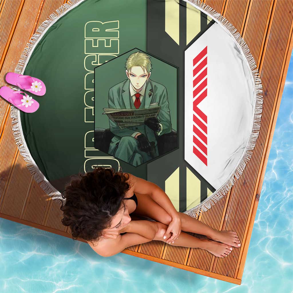 Loid Forger from Spy x Family Beach Blanket with Cool Posing and Character Design - The Mazicc