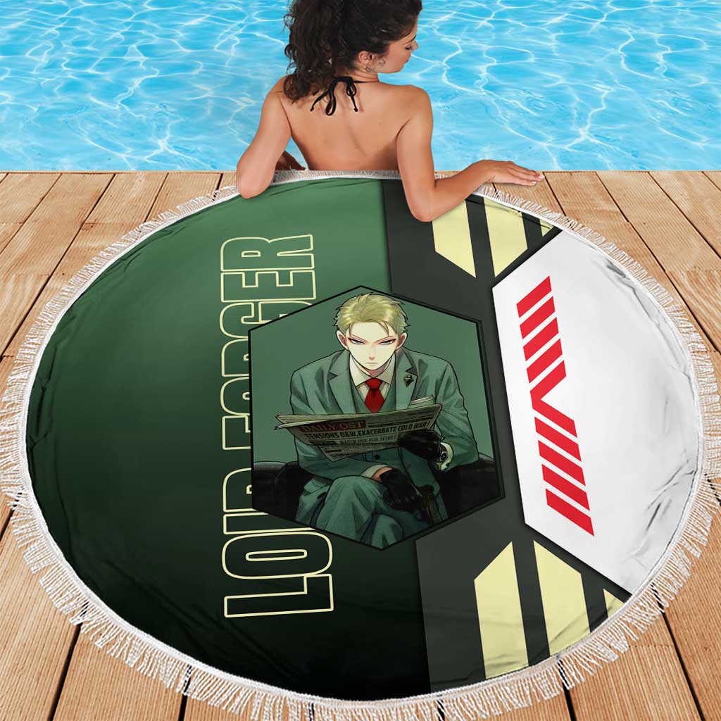 Loid Forger from Spy x Family Beach Blanket with Cool Posing and Character Design - The Mazicc