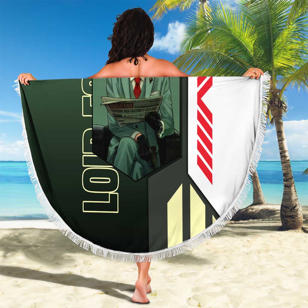 Loid Forger from Spy x Family Beach Blanket with Cool Posing and Character Design - The Mazicc