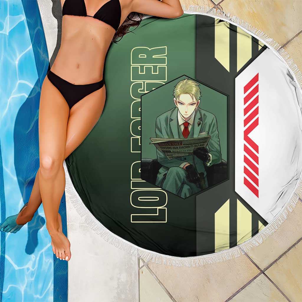 Loid Forger from Spy x Family Beach Blanket with Cool Posing and Character Design - The Mazicc