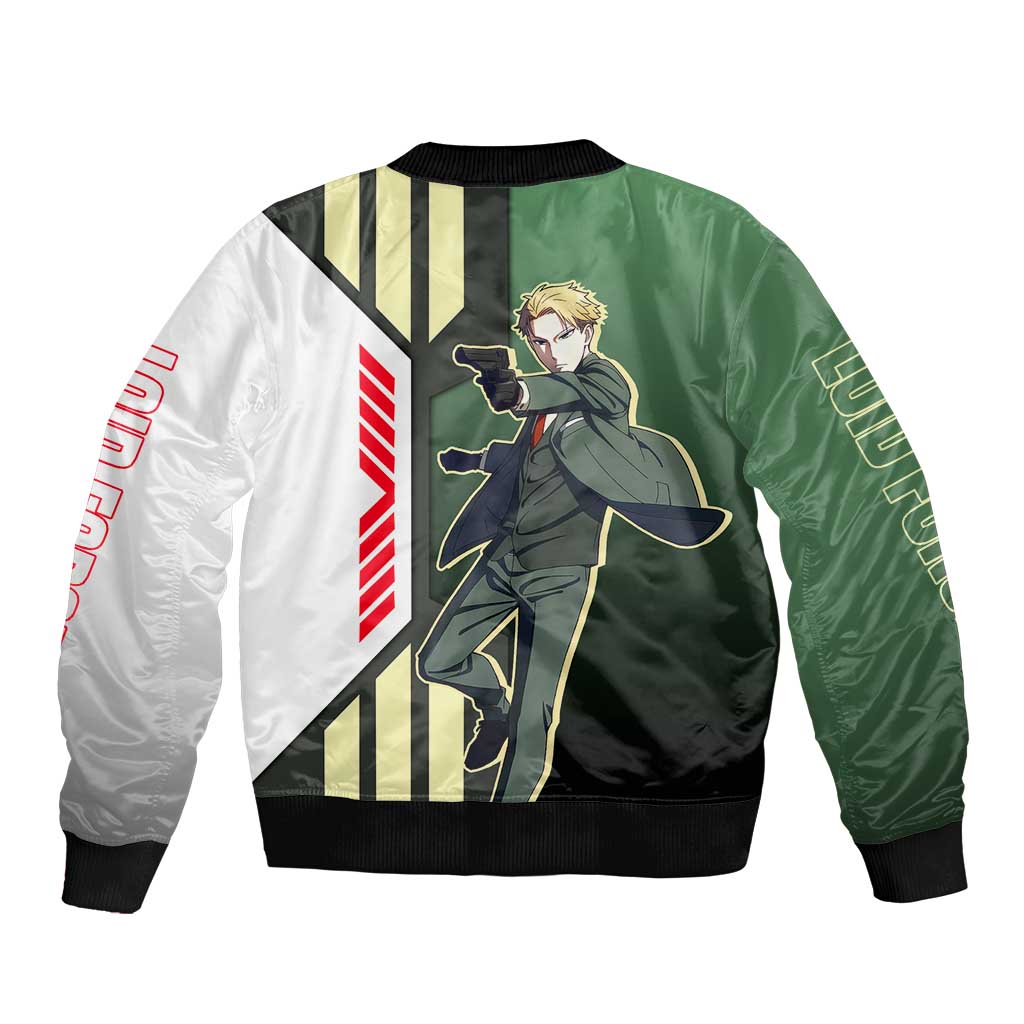 Loid Forger from Spy x Family Bomber Jacket with Cool Posing and Character Design - The Mazicc
