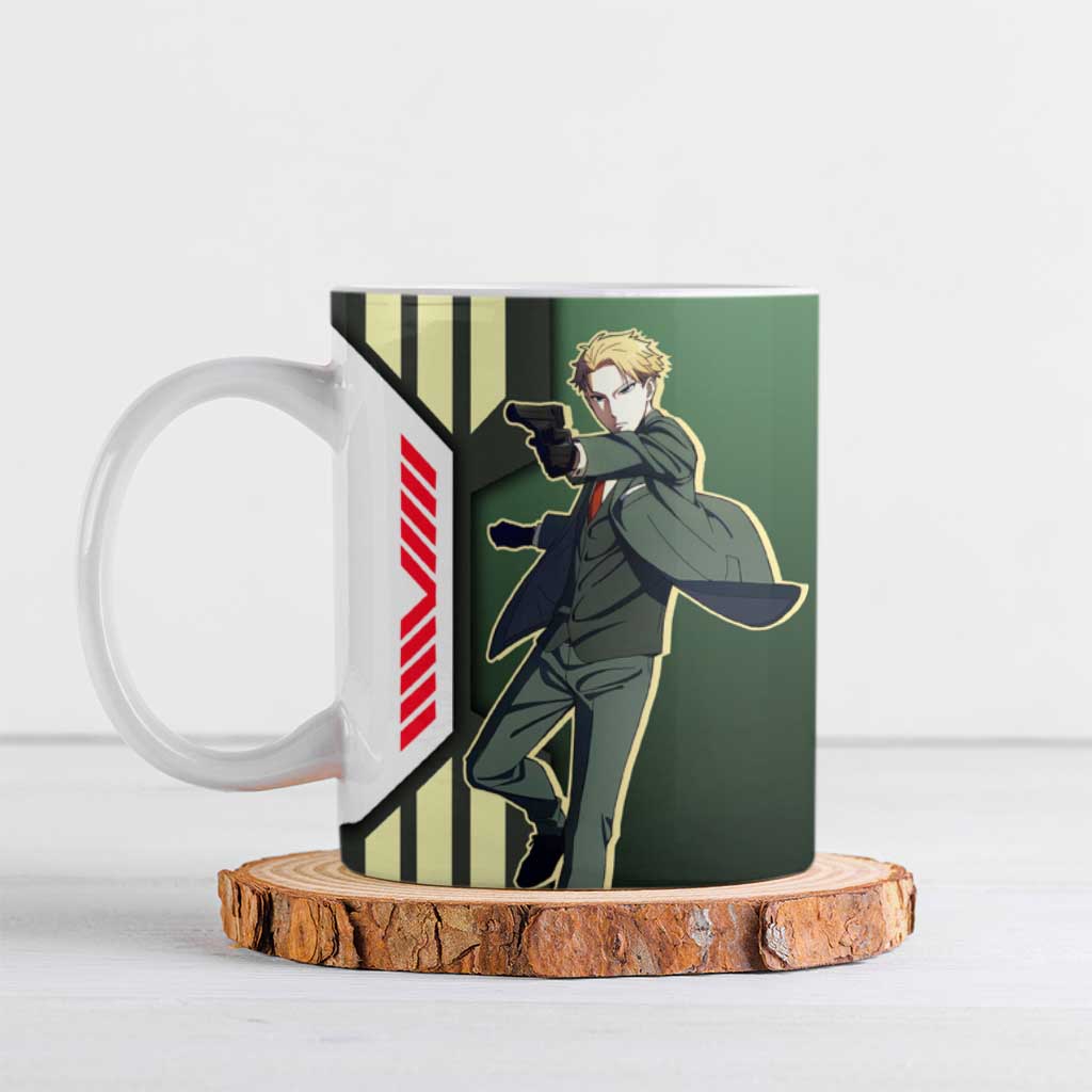 Loid Forger from Spy x Family Ceramic Mug with Cool Posing and Character Design - The Mazicc