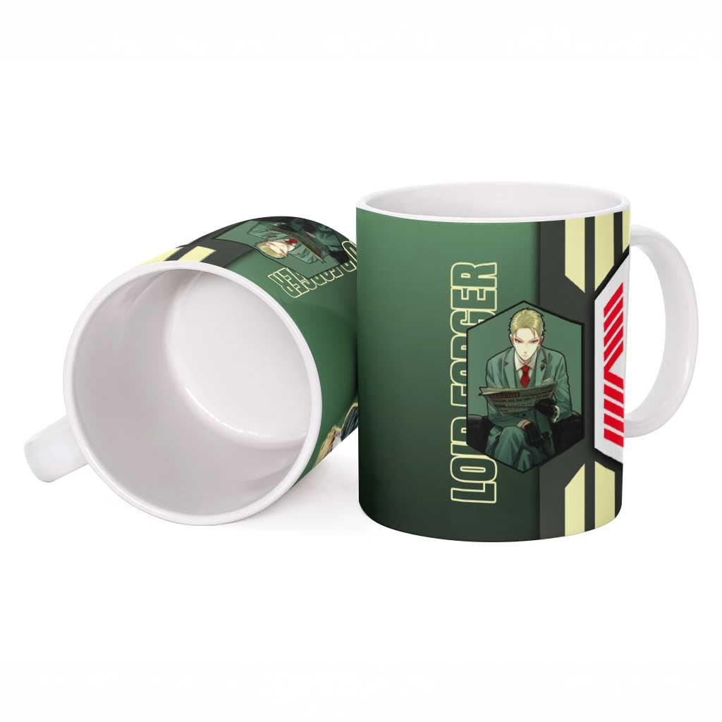 Loid Forger from Spy x Family Ceramic Mug with Cool Posing and Character Design - The Mazicc
