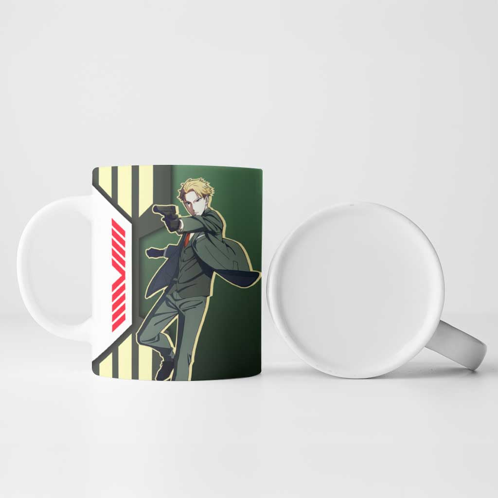 Loid Forger from Spy x Family Ceramic Mug with Cool Posing and Character Design - The Mazicc