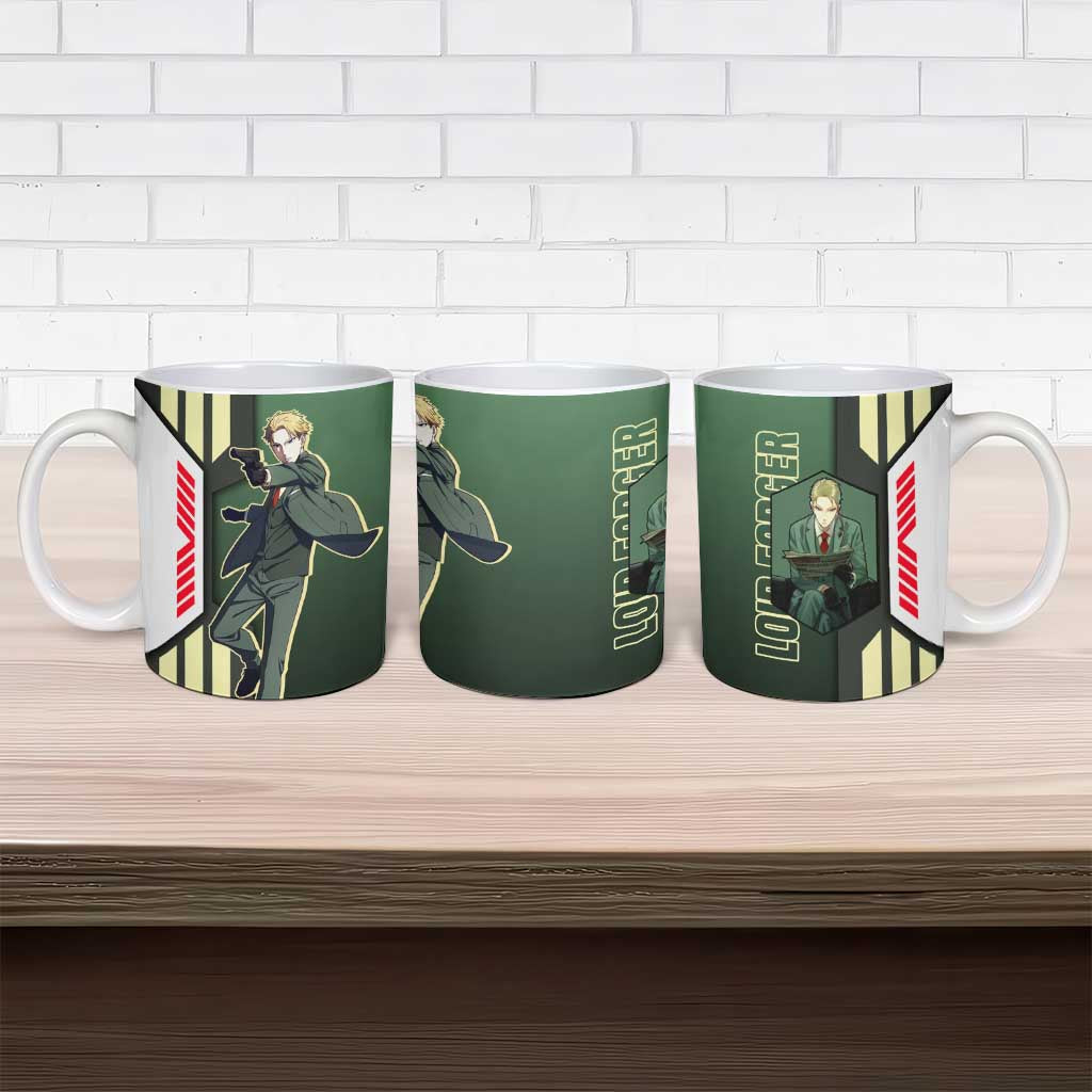 Loid Forger from Spy x Family Ceramic Mug with Cool Posing and Character Design - The Mazicc
