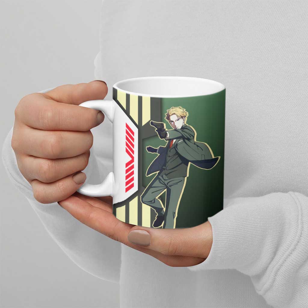 Loid Forger from Spy x Family Ceramic Mug with Cool Posing and Character Design - The Mazicc