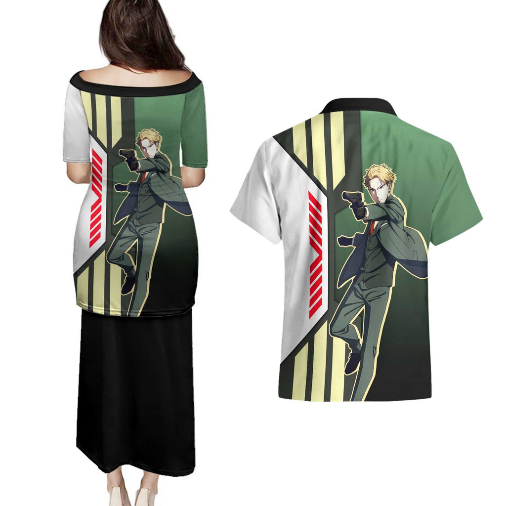 Loid Forger from Spy x Family Couples Matching Puletasi and Hawaiian Shirt with Cool Posing and Character Design - The Mazicc