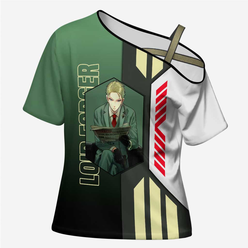 Loid Forger from Spy x Family Cross Shoulder Shirt with Cool Posing and Character Design - The Mazicc
