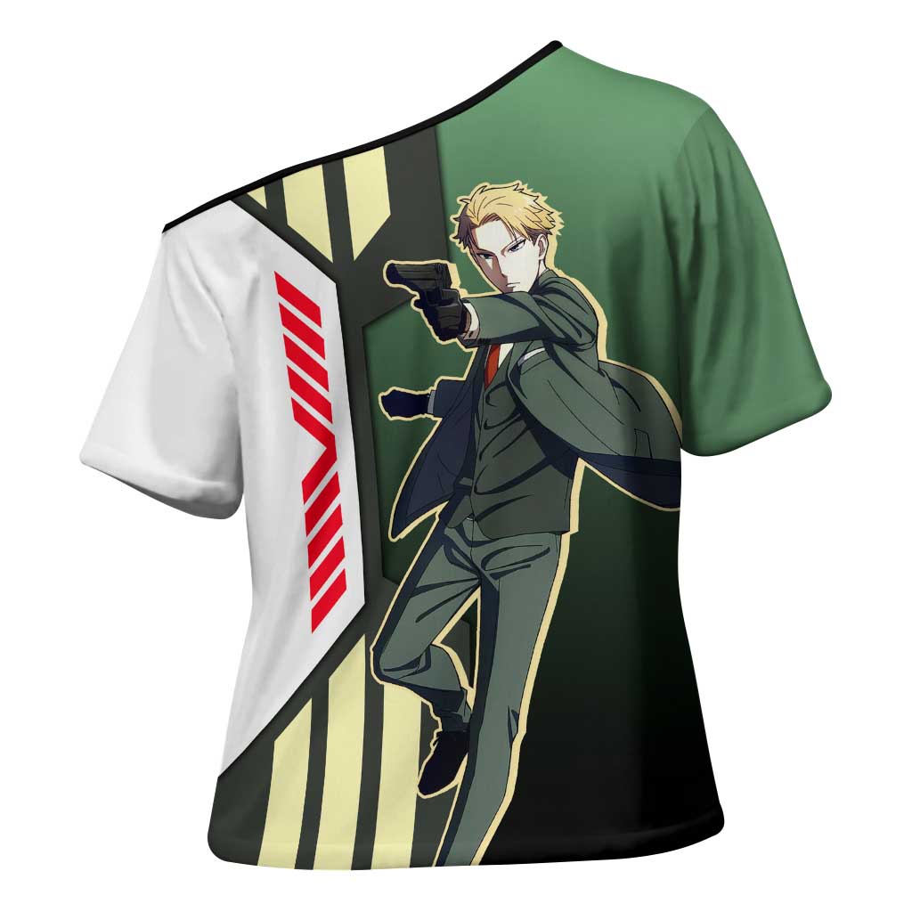 Loid Forger from Spy x Family Cross Shoulder Shirt with Cool Posing and Character Design - The Mazicc