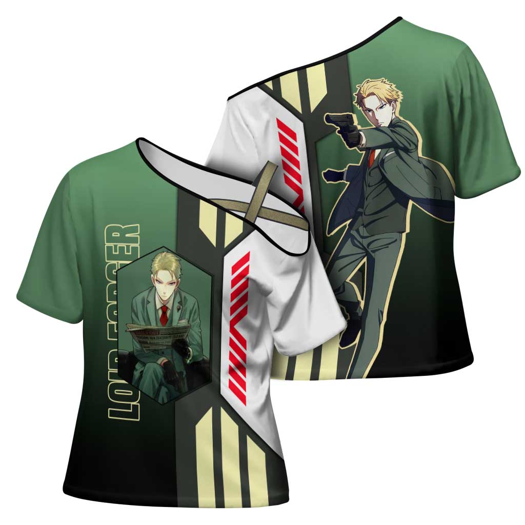 Loid Forger from Spy x Family Cross Shoulder Shirt with Cool Posing and Character Design - The Mazicc