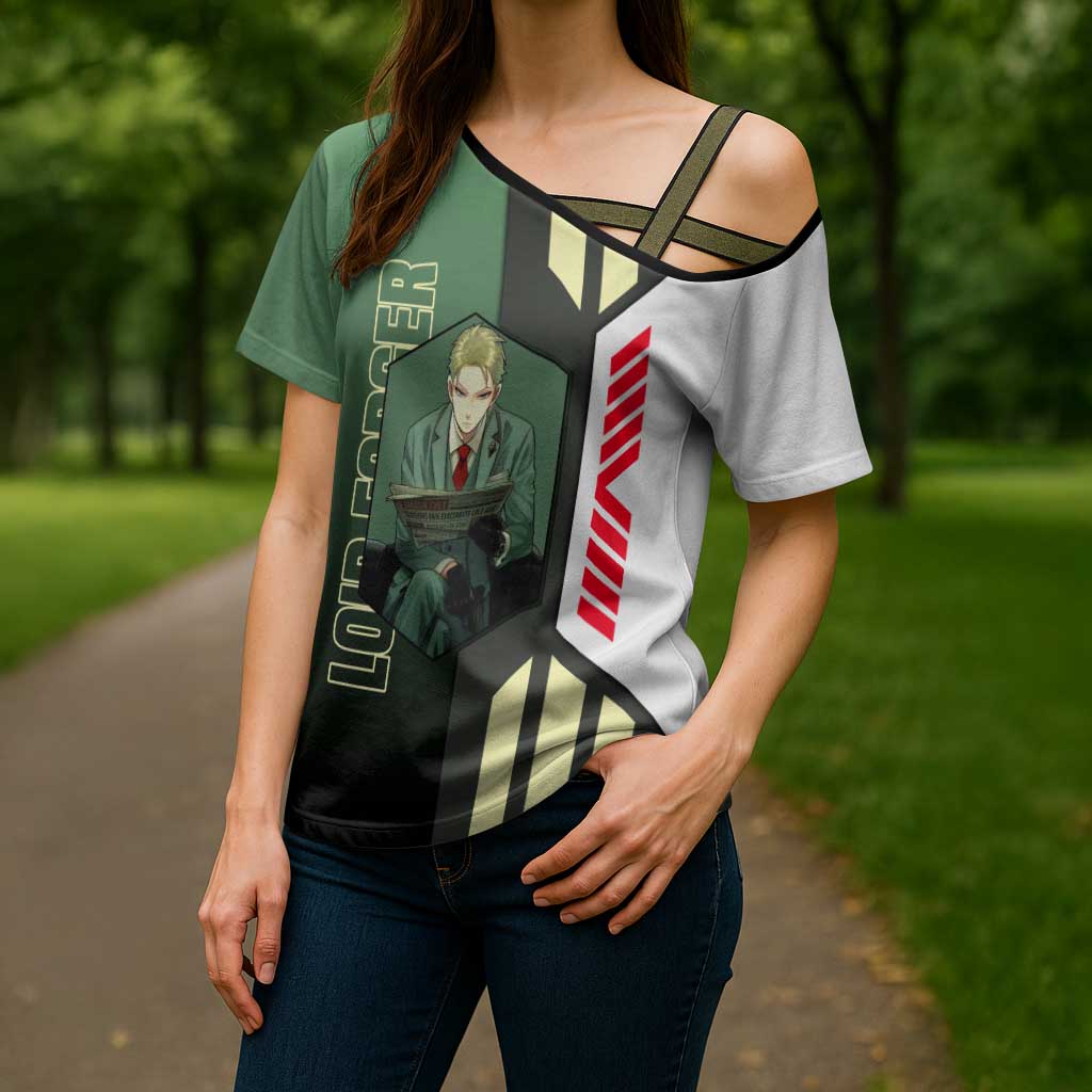Loid Forger from Spy x Family Cross Shoulder Shirt with Cool Posing and Character Design - The Mazicc
