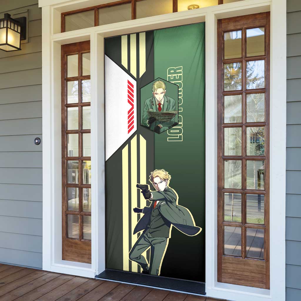Loid Forger from Spy x Family Door Cover with Cool Posing and Character Design - The Mazicc