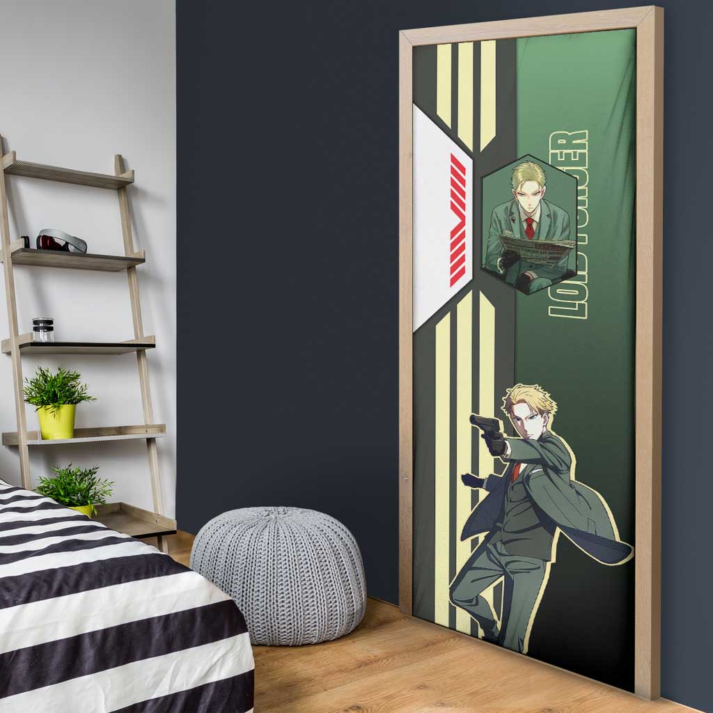 Loid Forger from Spy x Family Door Cover with Cool Posing and Character Design - The Mazicc