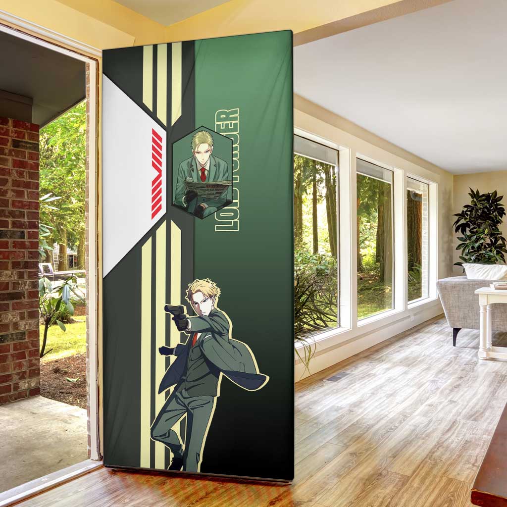Loid Forger from Spy x Family Door Cover with Cool Posing and Character Design - The Mazicc