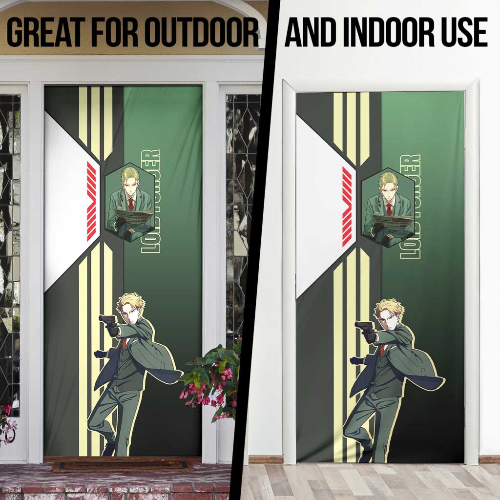 Loid Forger from Spy x Family Door Cover with Cool Posing and Character Design - The Mazicc
