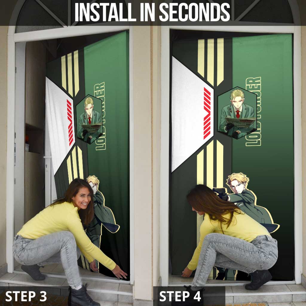Loid Forger from Spy x Family Door Cover with Cool Posing and Character Design - The Mazicc