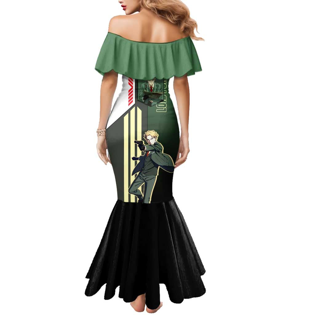 Loid Forger from Spy x Family Family Matching Mermaid Dress and Hawaiian Shirt with Cool Posing and Character Design - The Mazicc