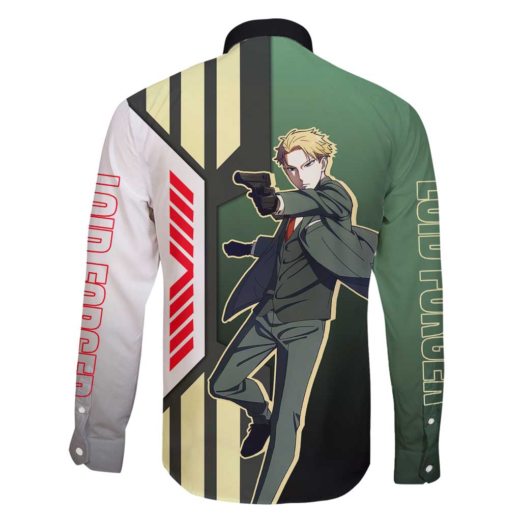 Loid Forger from Spy x Family Family Matching Off Shoulder Short Dress and Hawaiian Shirt with Cool Posing and Character Design - The Mazicc