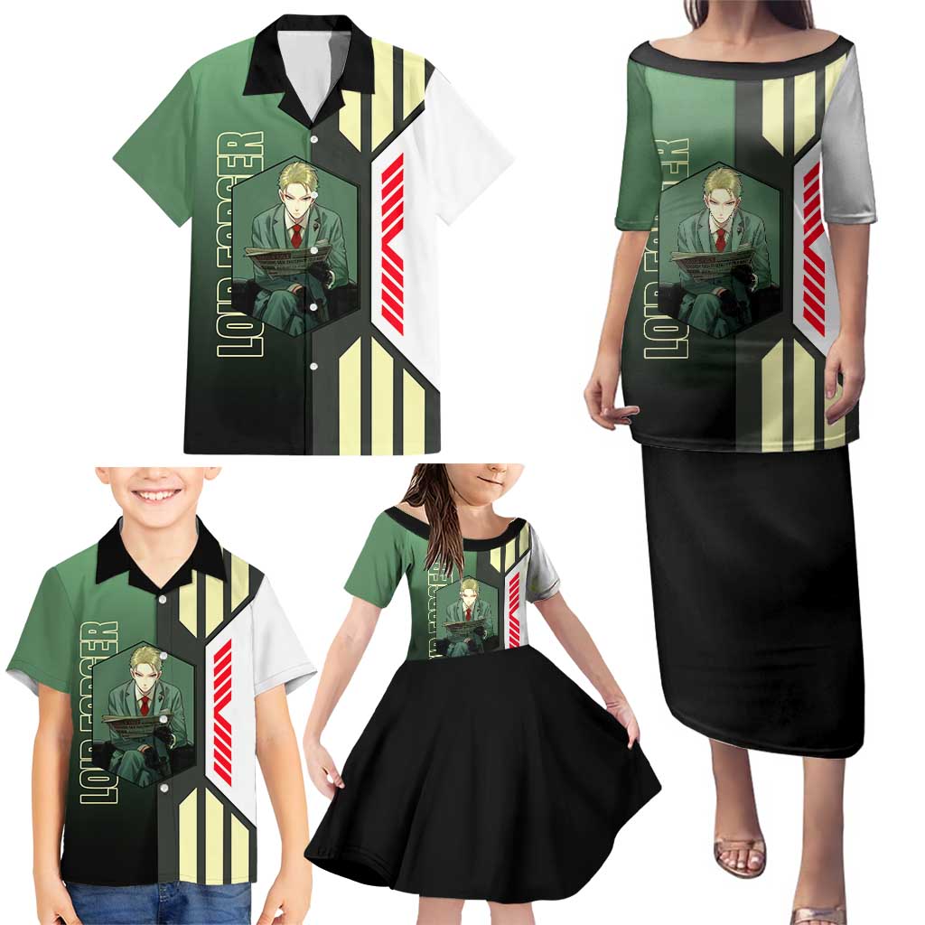Loid Forger from Spy x Family Family Matching Puletasi and Hawaiian Shirt with Cool Posing and Character Design - The Mazicc