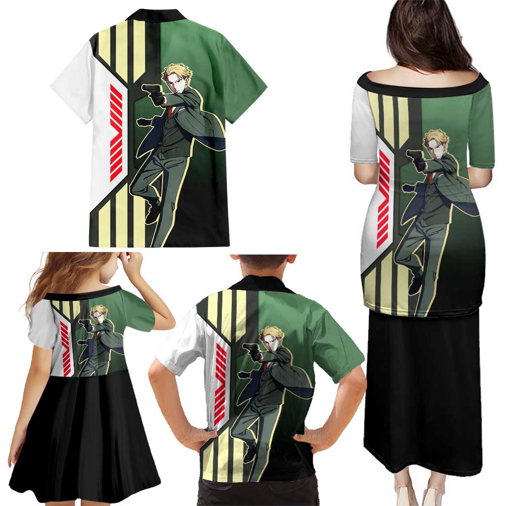 Loid Forger from Spy x Family Family Matching Puletasi and Hawaiian Shirt with Cool Posing and Character Design - The Mazicc